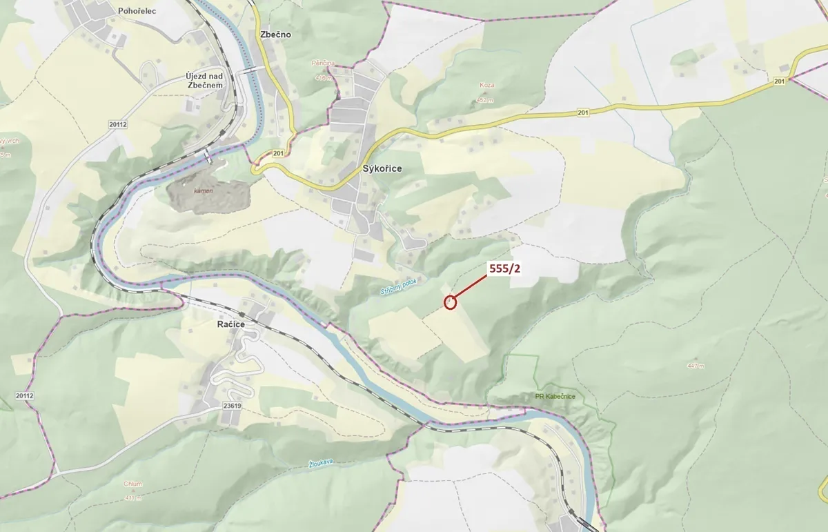 Dražba lesa 28 m²